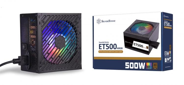 Silverstone, ET500-ARGB 80 Plus Bronze Güç Kaynağını Tanıttı