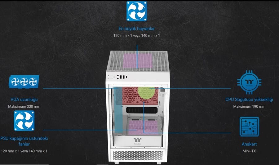 Thermaltake The Tower 100 Mini Chassis