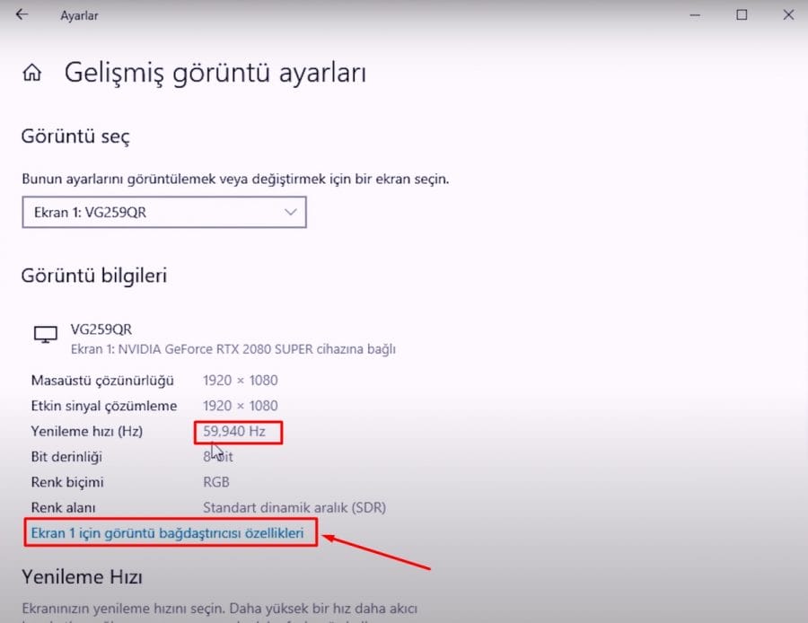 ASUS TUF VG259QR Monitör