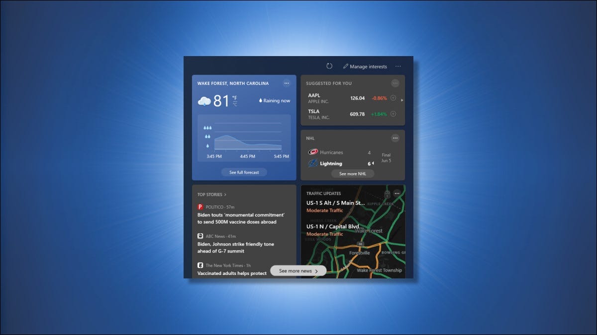 Windows 11, Yapay Zeka ile Güçlendirilmiş Widgetlar ile Geliyor!