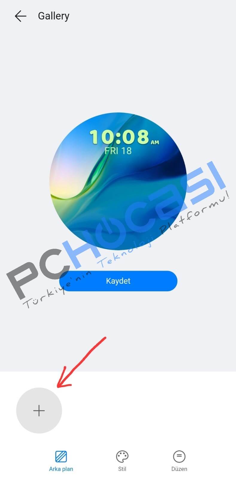 Huawei Watch GT 2 duvar kağıdı yükleme