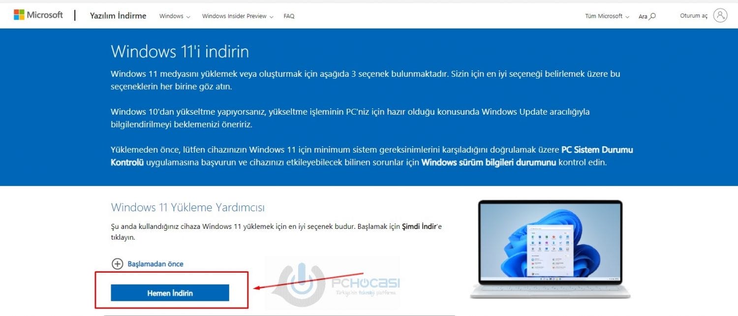 Windows 11 Nasıl Yüklenir