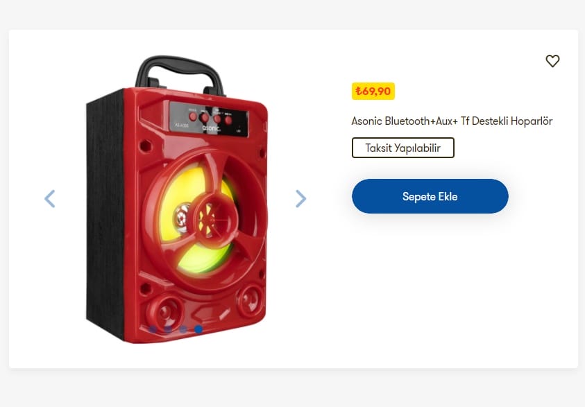 Asonic Bluetooth+Aux+ Tf Destekli Hoparlör