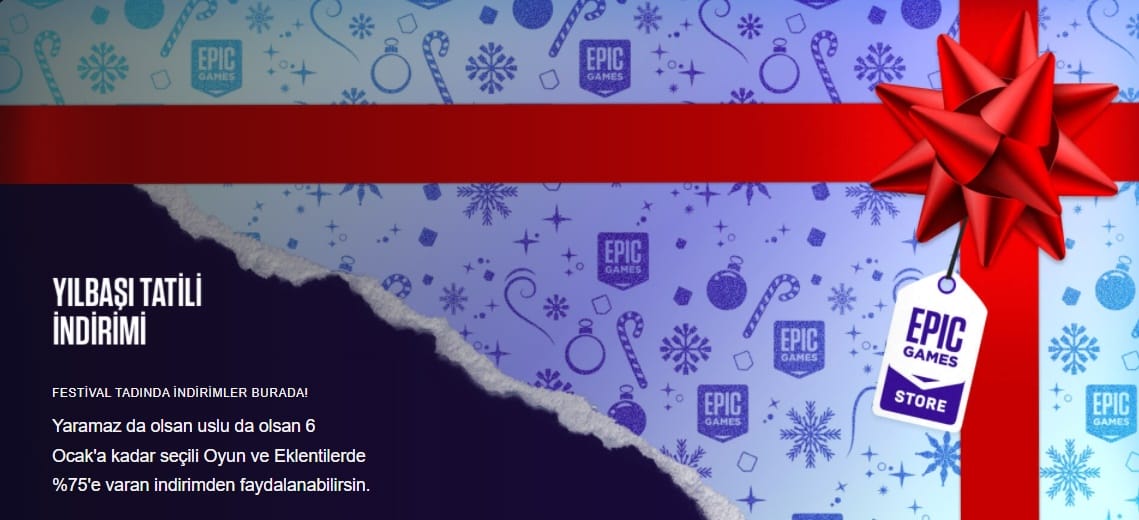Epic Games Store Yılbaşı Etkinliğini Duyurdu! Her Gün Bir Oyun Hediye