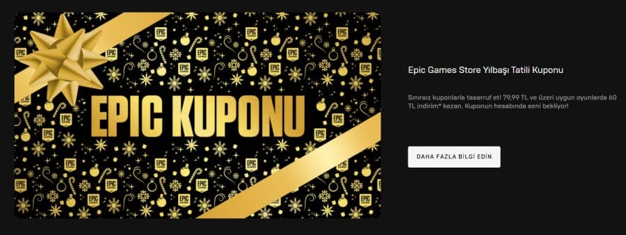 Epic Games yılbaşı etkinliği