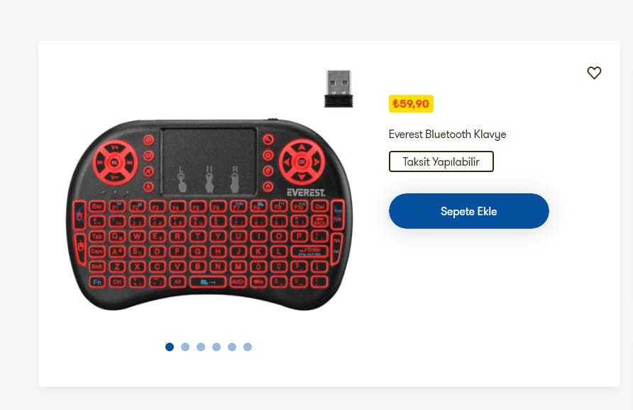 Everest Bluetooth Klavye