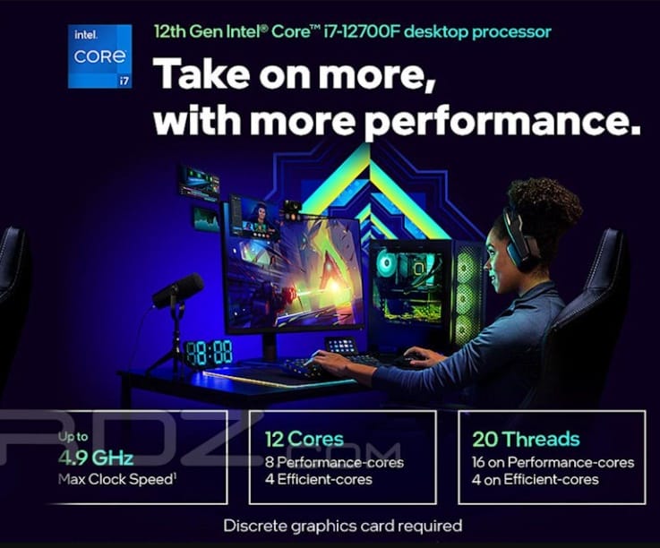 Intel Core i3-12100F, Core i5-12400F ve i7-12700F