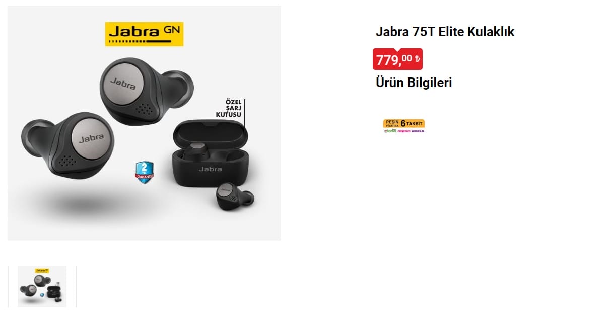 Jabra 75T Elite