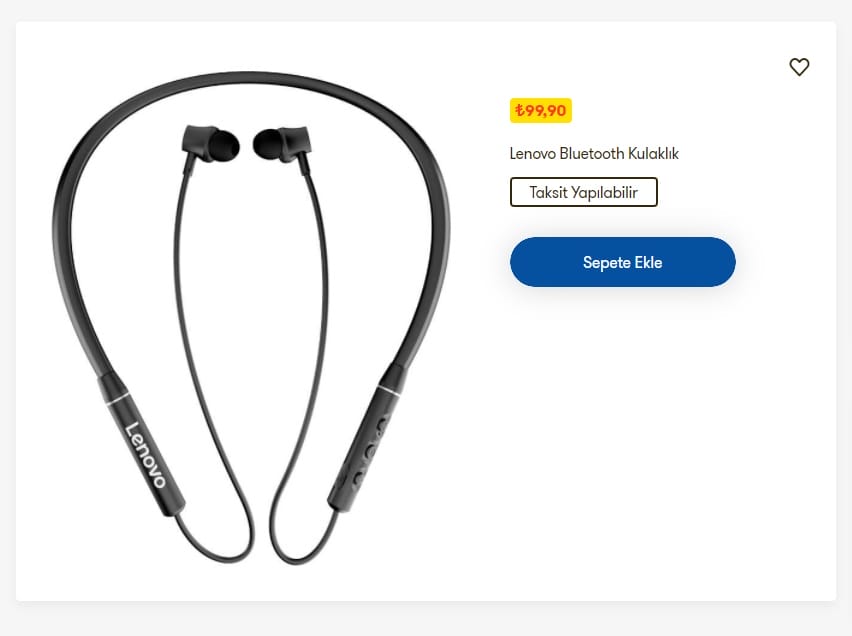 Lenovo QE03 Bluetooth Neckband