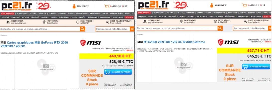 MSI GeForce RTX 2060 Ventus