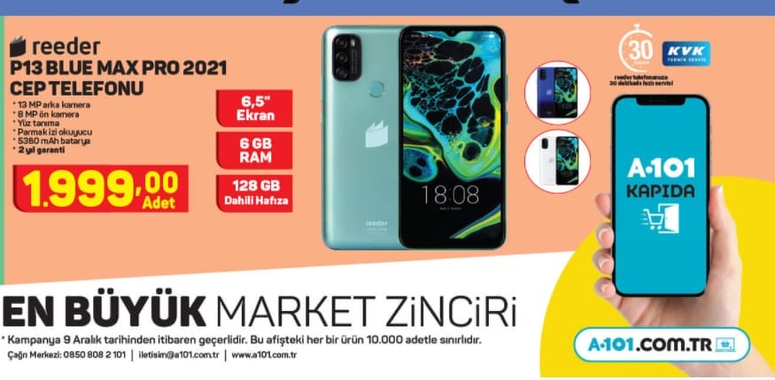 Reeder P13 Blue Max Pro 2021 Telefon