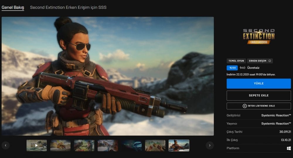 Second Extinction ücretsiz oyun