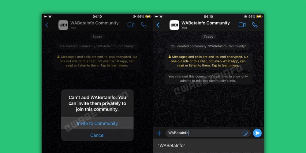 WhatsApp Community, iOS'ta Göründü!
