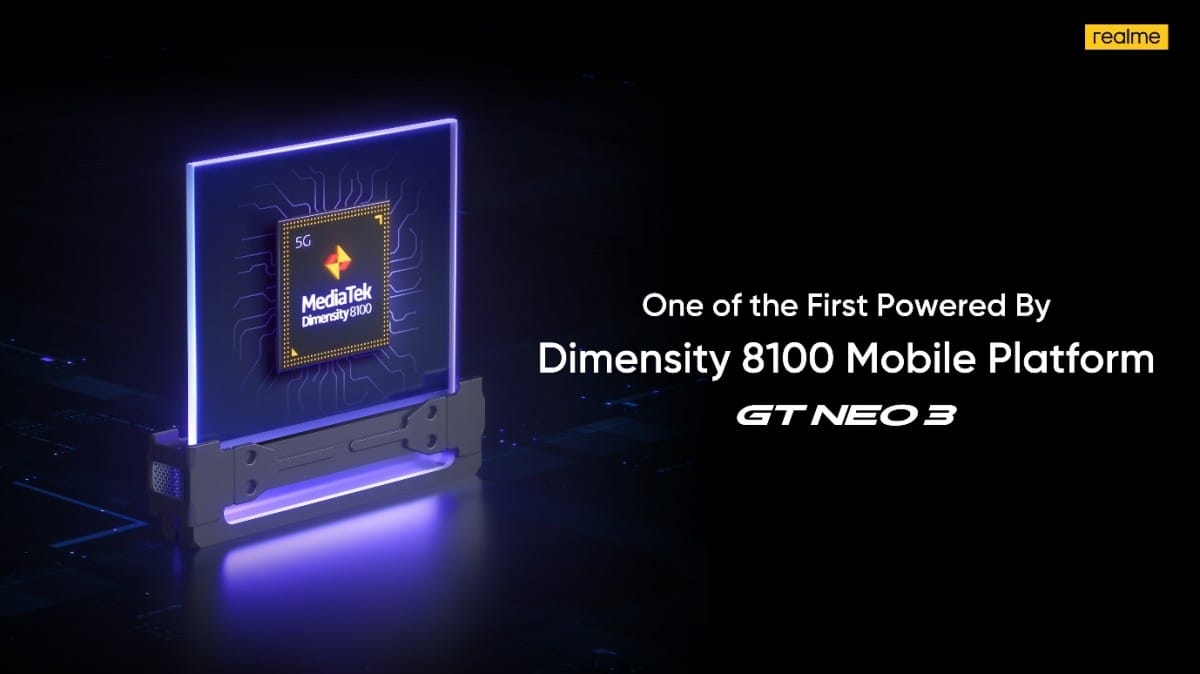 Realme GT Neo 3, Dimensity 8100 Yonga Setine Sahip İlk Akıllı Telefon Olacak!