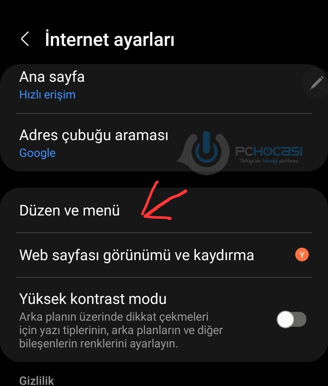 Samsung QR kod okutma