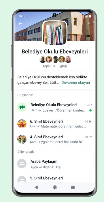 WhatsApp Topluluklar