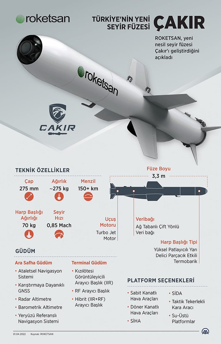 Yerli Seyir Füzesi Çakır