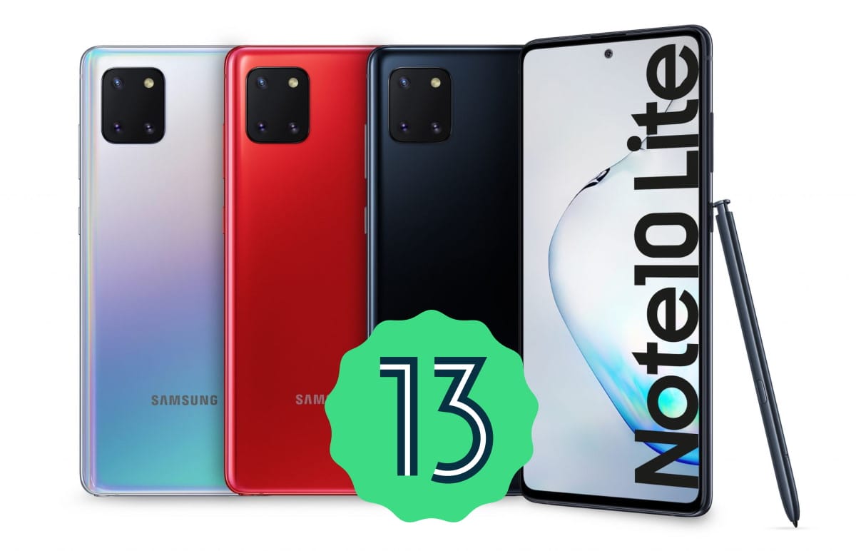 Galaxy Note 10 Lite için Android 13