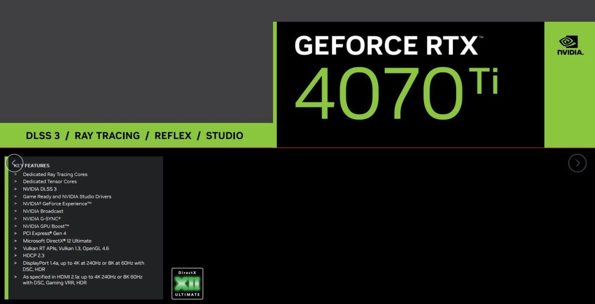 NVIDIA RTX 4070 Ti