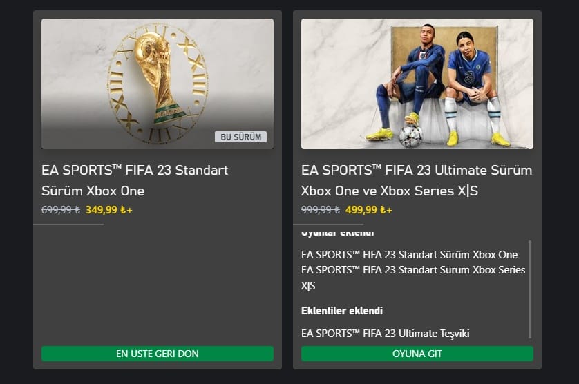 FIFA 23 İndirimi