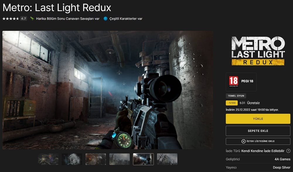 Metro Last Light Redux