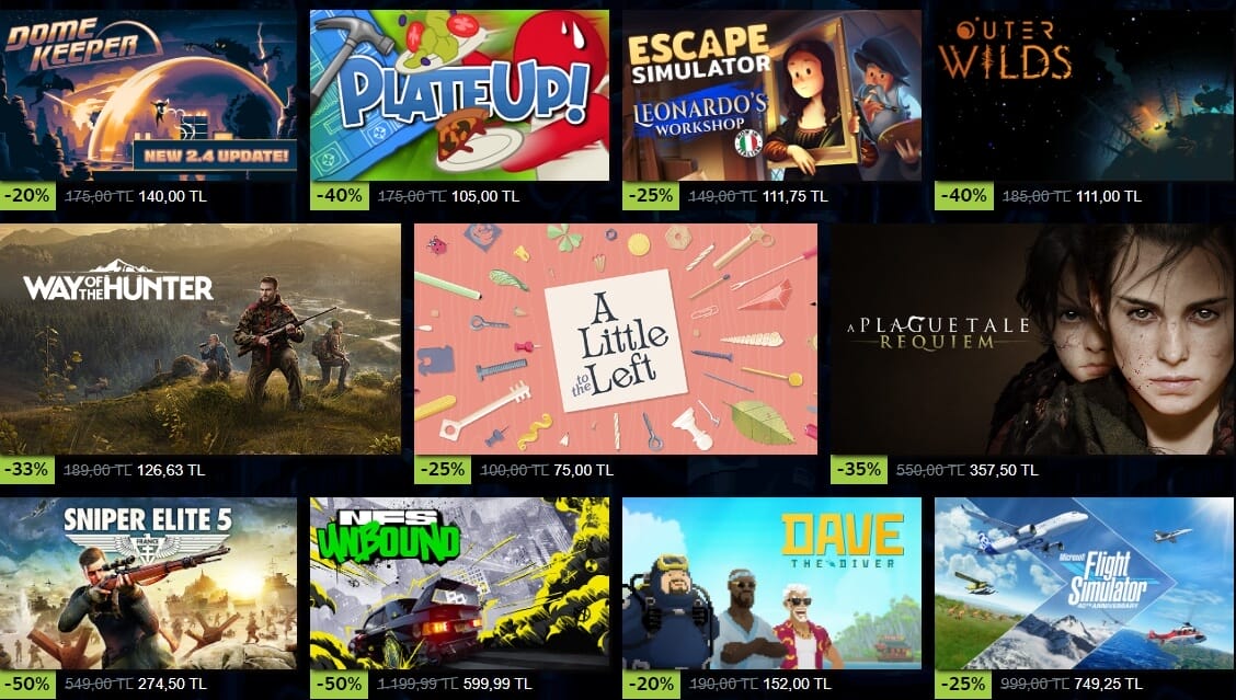 Steam Bahar İndirimleri