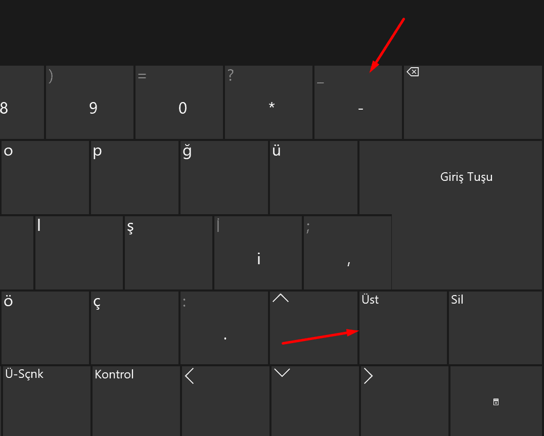 Alt Tire ( _ ) İşareti