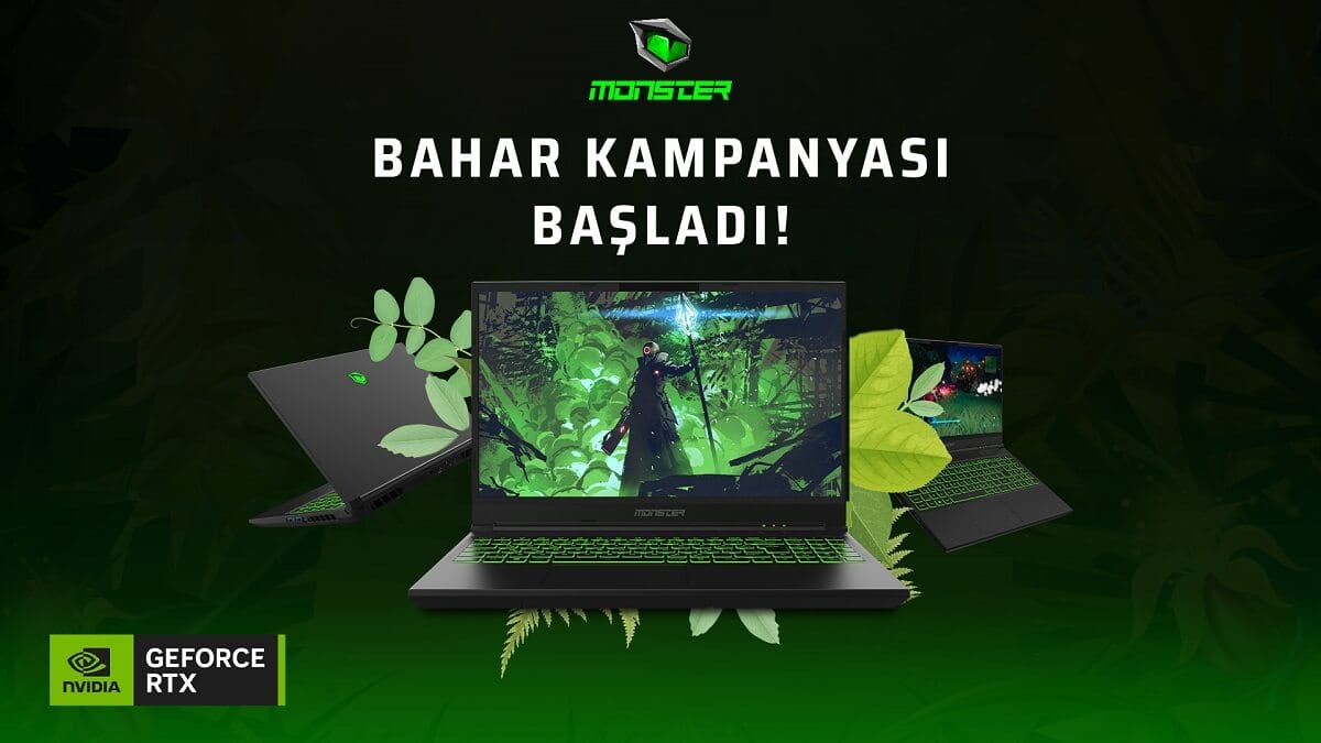 Monster Notebook’ta NVIDIA RTX 30 Serili Bilgisayarlar için Bahar Kampanyası Başladı