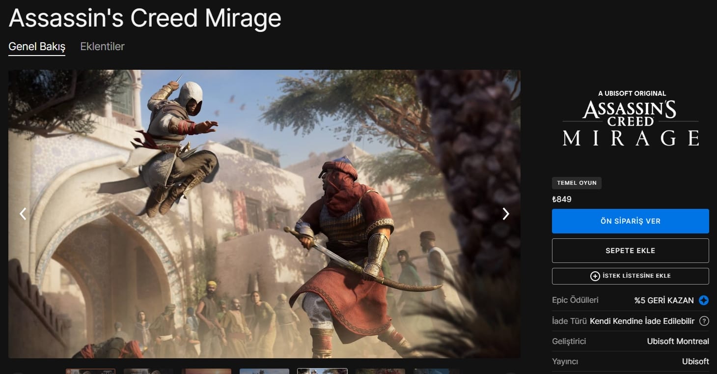 Assassin’s Creed Mirage