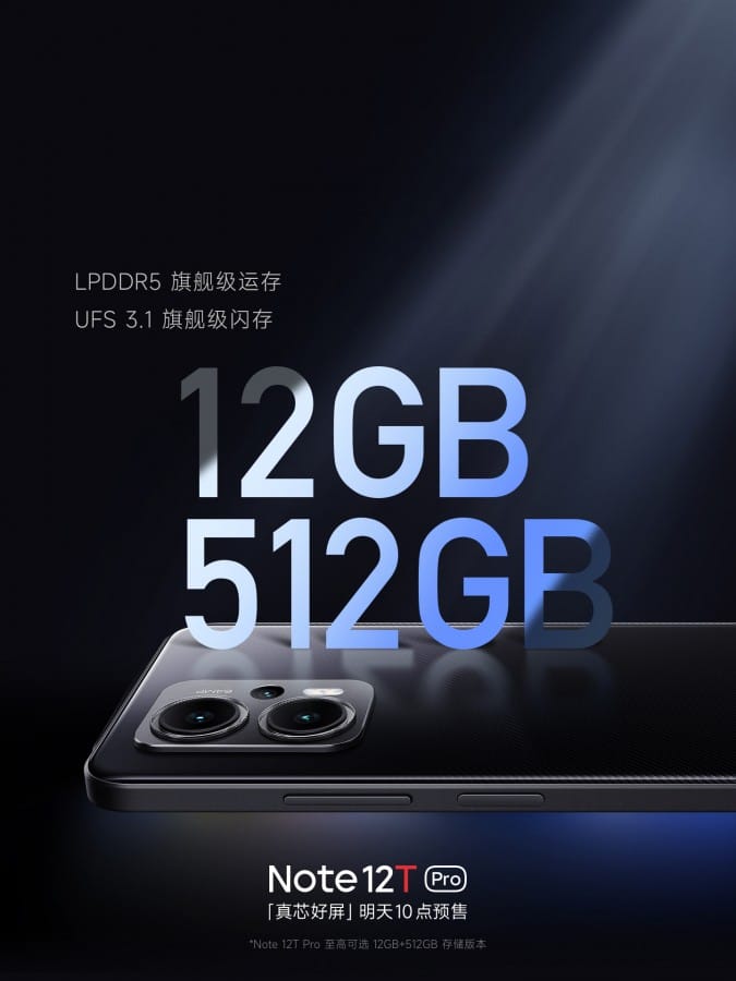 Redmi Note 12T Pro