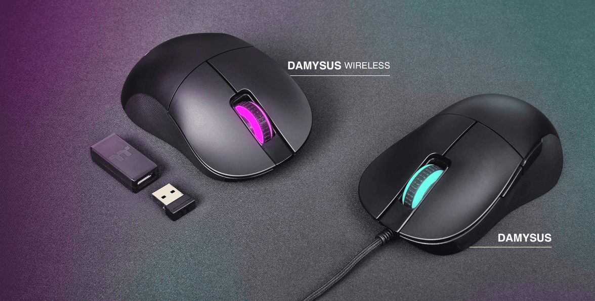 Thermaltake, DAMYSUS RGB ve DAMYSUS WIRELESS RGB Ergonomik Oyun Mouse Modelleri Tanıttı