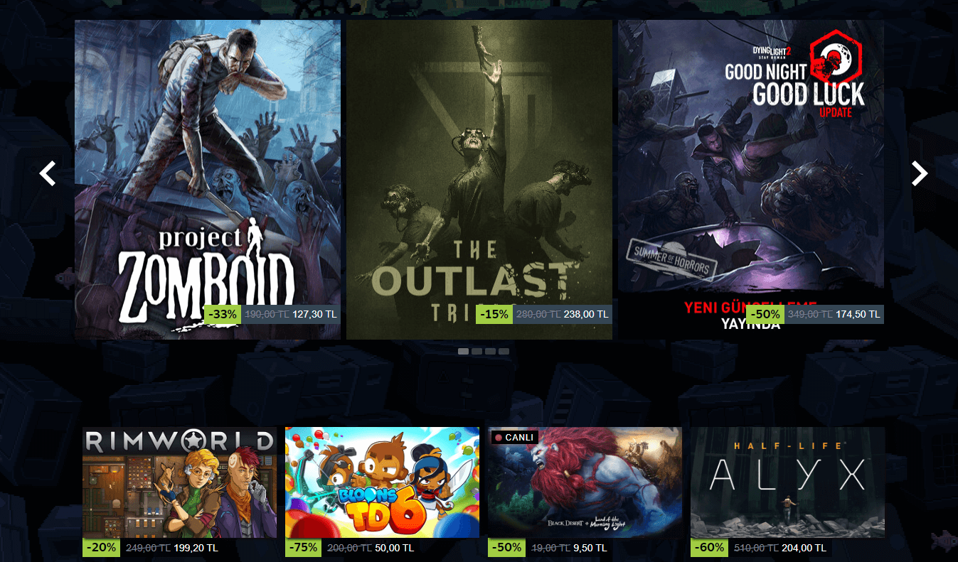 Steam 2023 Yaz İndirimleri
