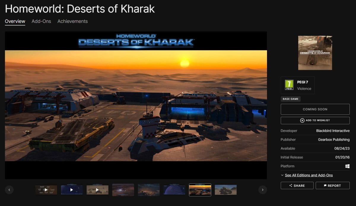 Homeworld Deserts of Kharak