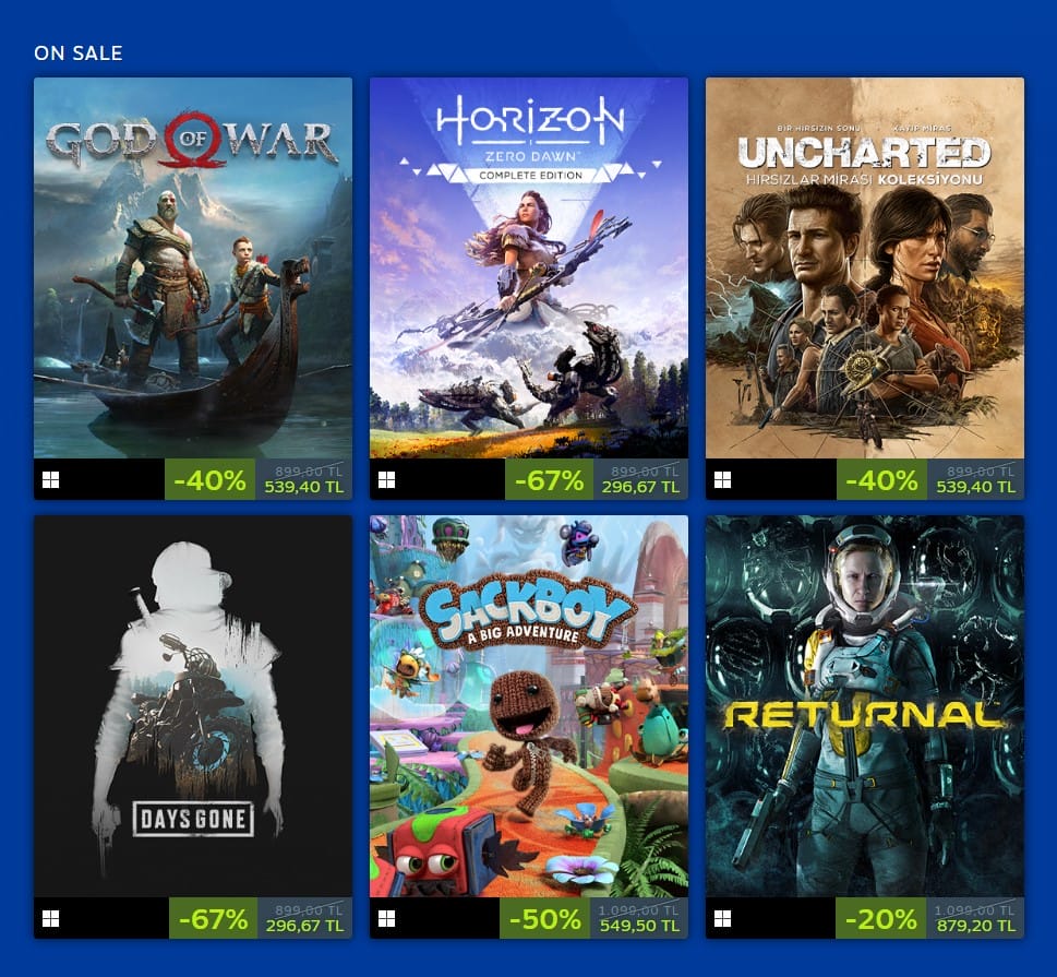 Steam PlayStation PC