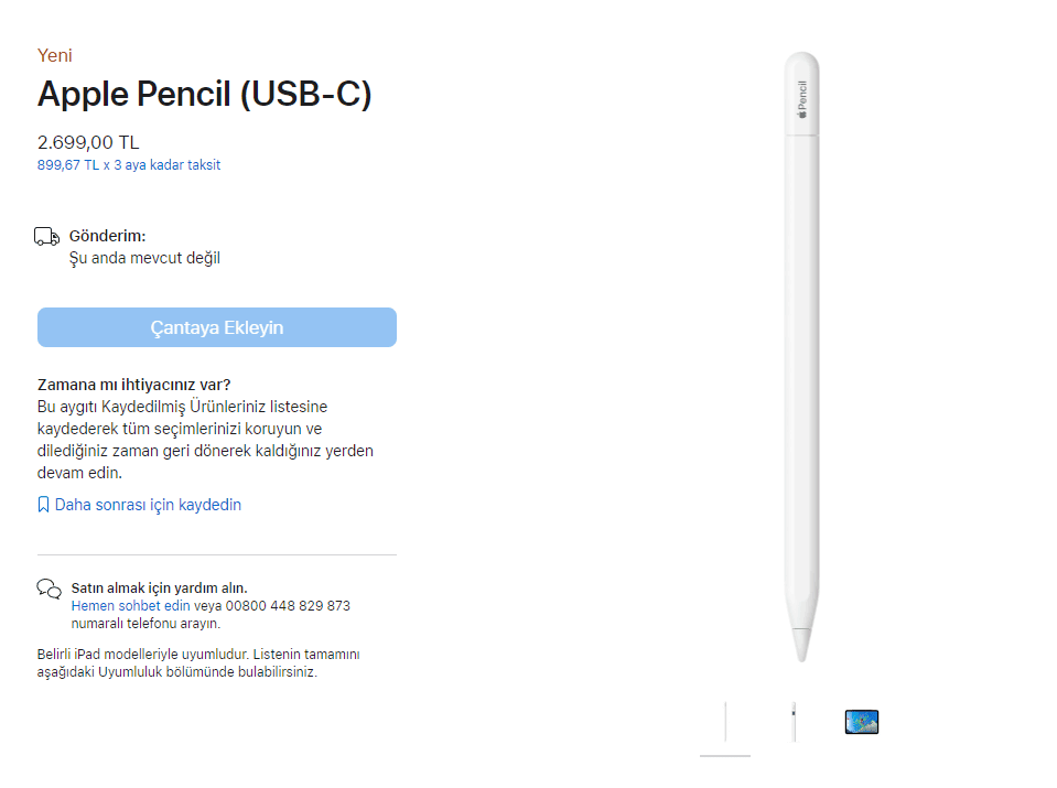 apple pencil usb-c
