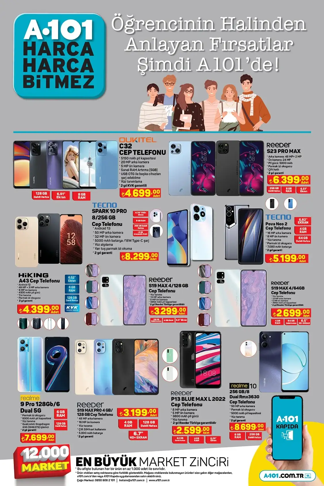 A101 vergisiz akıllı telefon