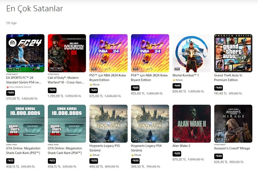 PlayStation Ocak İndirimleri
