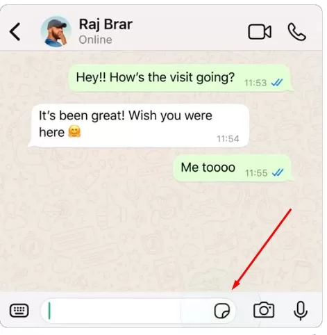 WhatsApp'ta çıkartma oluşturma