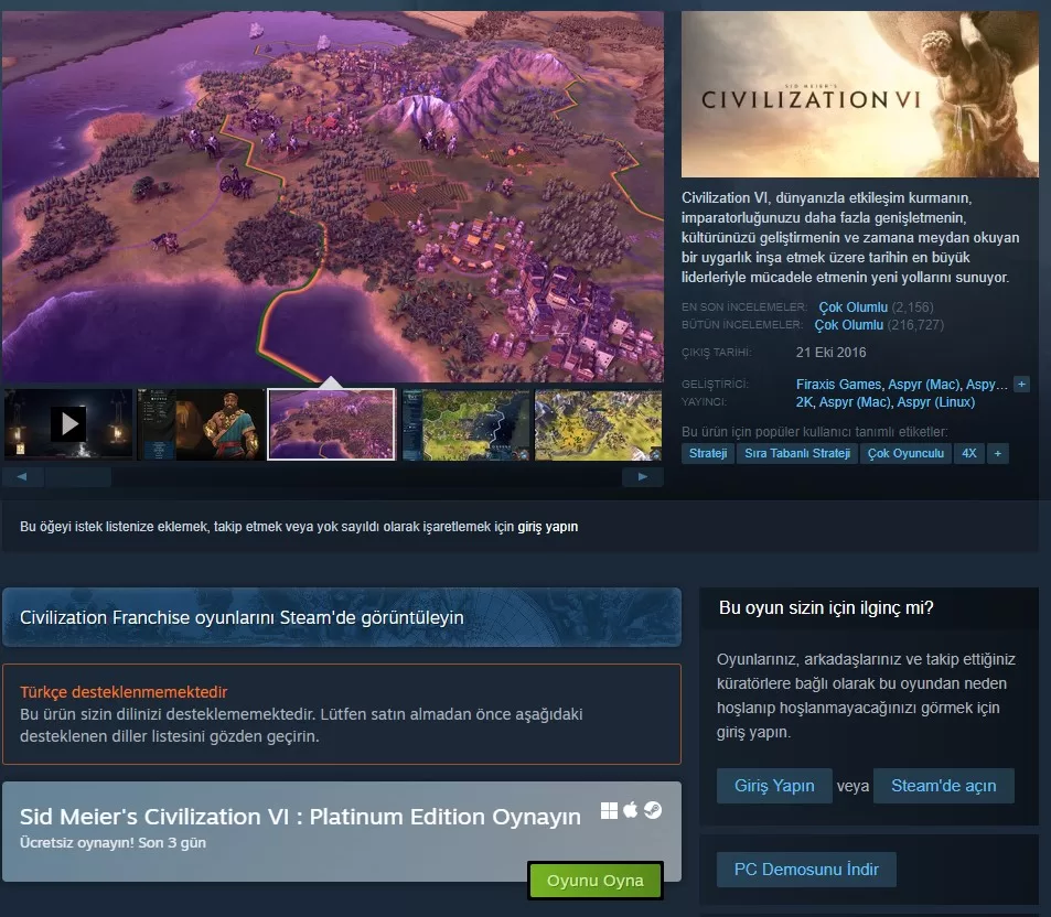 Steam’de Hafta Sonunun Ücretsiz Oyunu