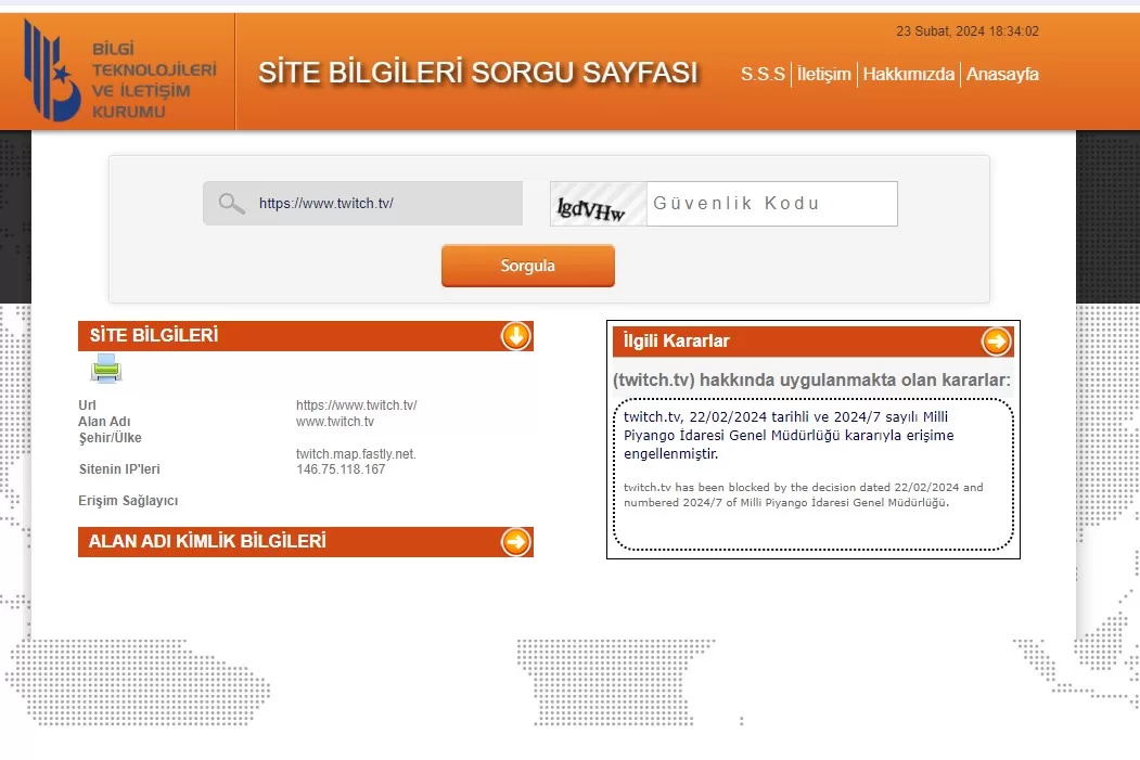 Twitch’e erişim engeli