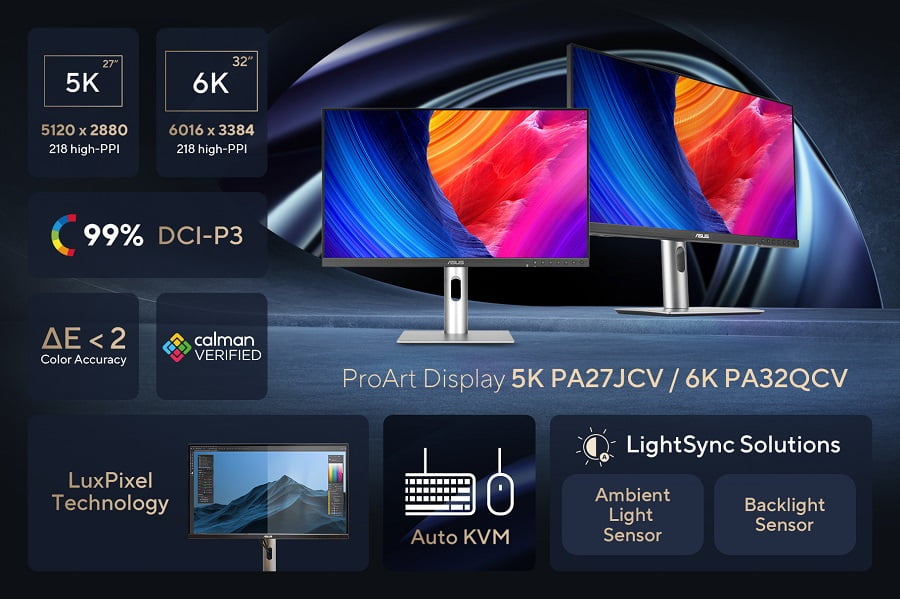 ASUS, Yapay Zeka Çağını Selamlayan Yeni Monitörleri