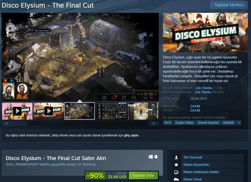 Disco Elysium The Final Cut