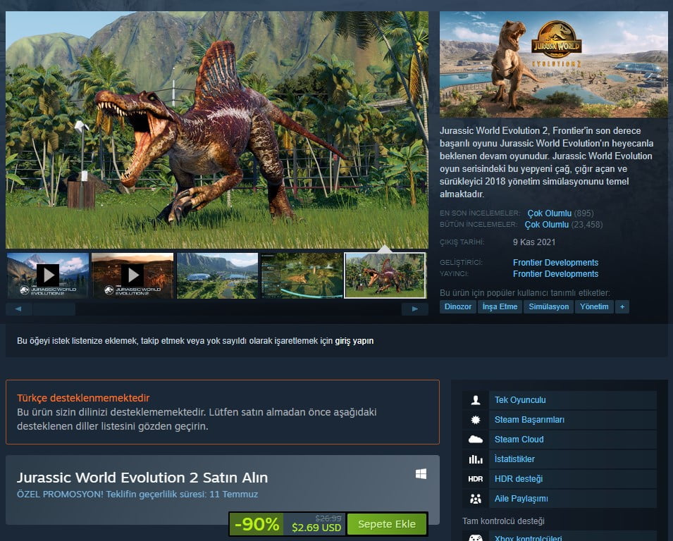 Jurassic World Evolution 2