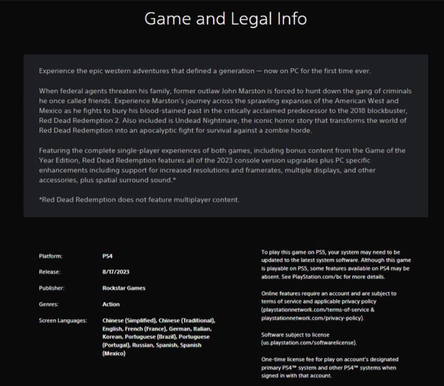 Red Dead Redemption PC