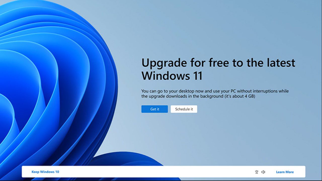 Windows 11’e geçiş sayfası