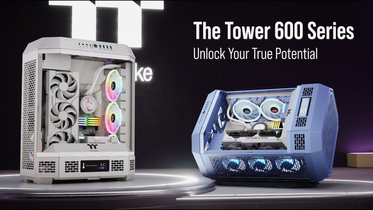 Thermaltake The Tower Serisi ATX Gizli Konnektörlü/ ITX Anakartları Destekleyen İki Yeni Kasayı Piyasaya Sürüyor