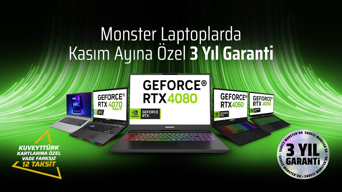 Monster Notebook Kasım Kampanyasını Duyurdu