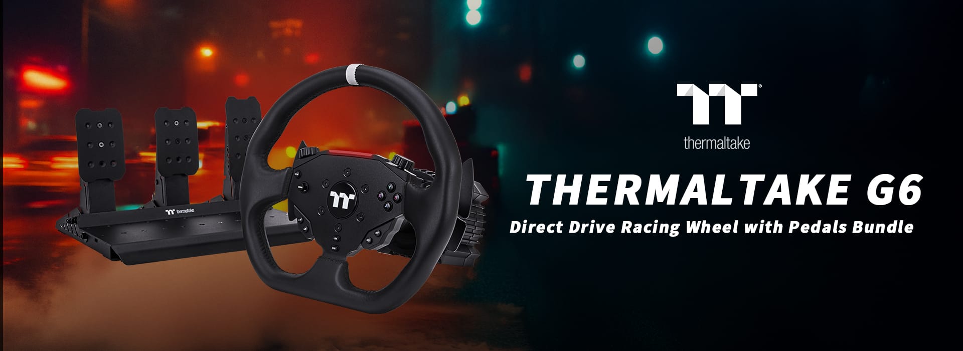 Thermaltake G6 Yarış Direksiyonu ve Pedal Seti ile Sürücü Koltuğunu Duyurdu