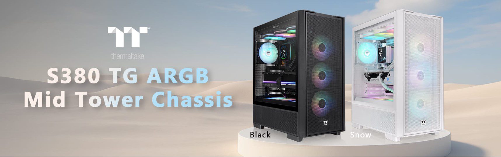 Thermaltake S380 TG ARGB Yeni Renk Seçenekleriyle Satışta