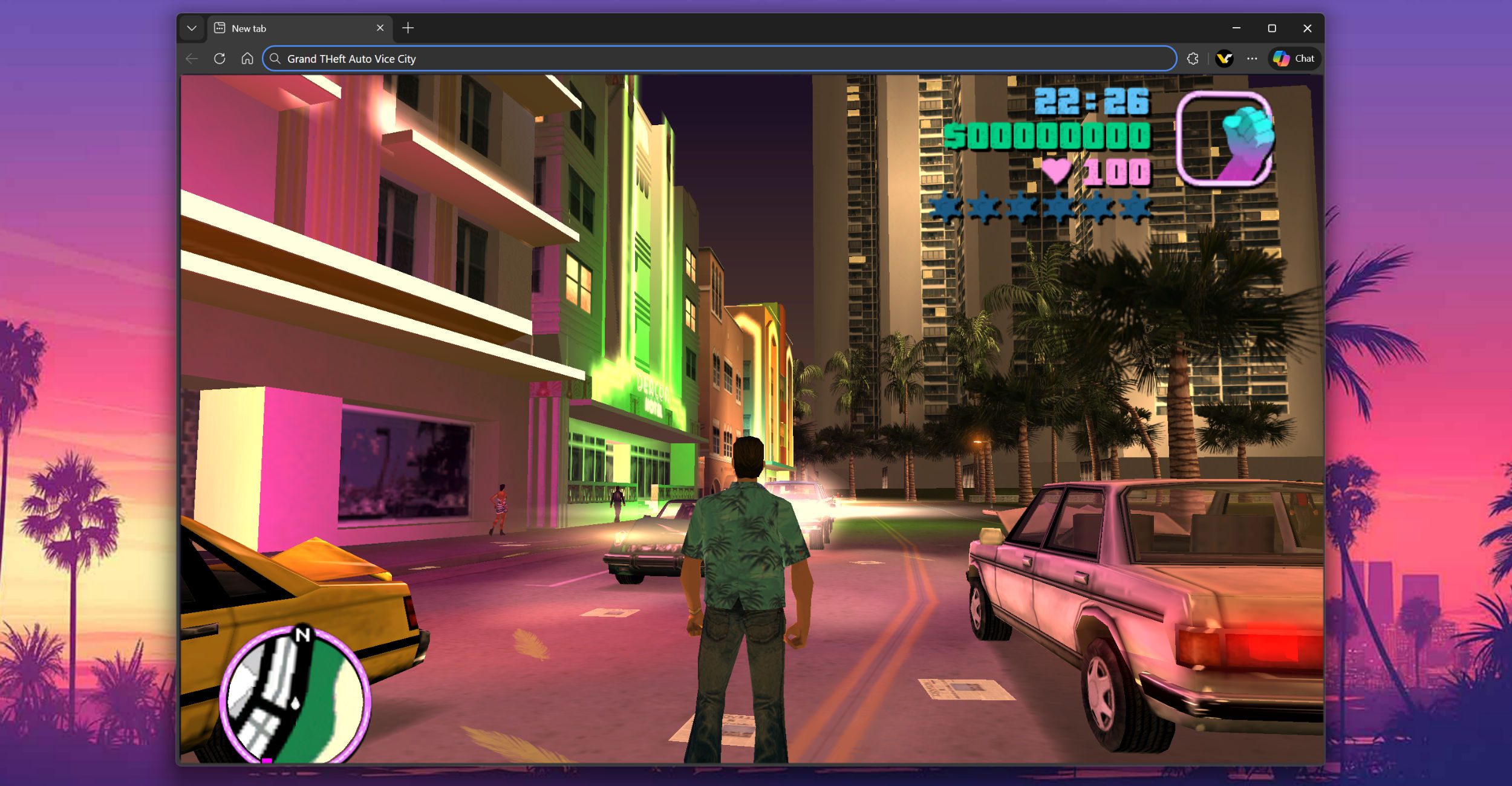 Efsane Seri Grand Theft Auto Vice City Web Tarayıcından Oynanabilecek